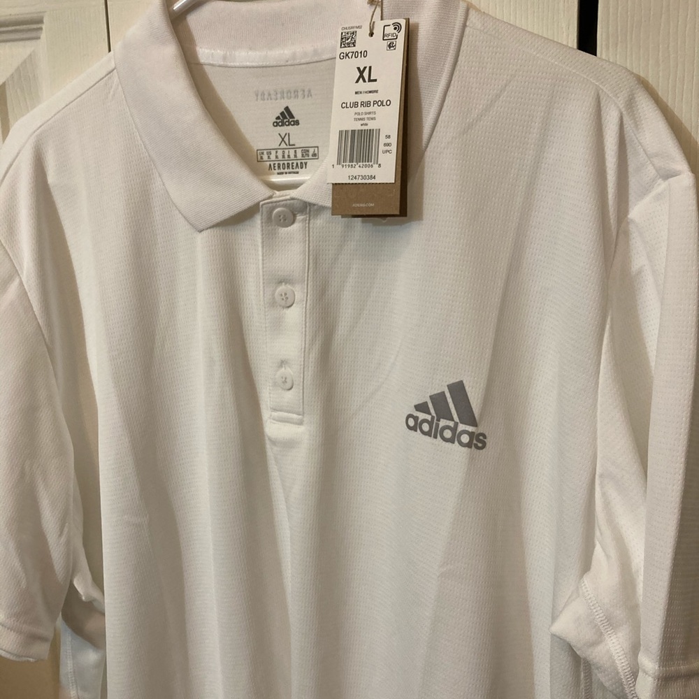 Adidas Mens Team Club Tennis Polo